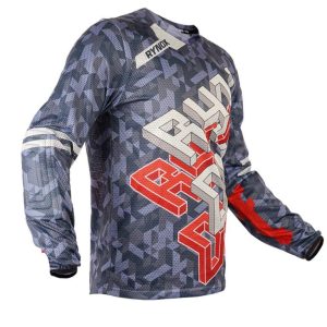 Rynox Fusion Neo Offroad Jersey - Grey Red