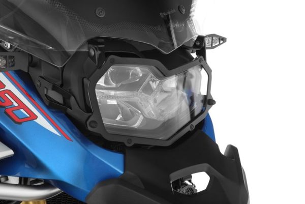 Wunderlich BMW F Series GSA Protection - Headlight Protector (Foldable) - Clear - 25858-102