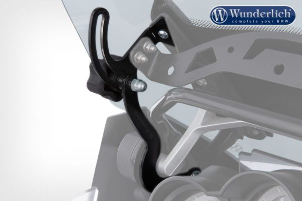 Wunderlich BMW GS Screen - Windscreen Reinforcement Brackets - left - black - 43520-212