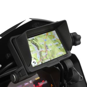 Wunderlich BMW Motorrad Ergonomics - Device Glare Shield - Navigator V - black - 21070-202