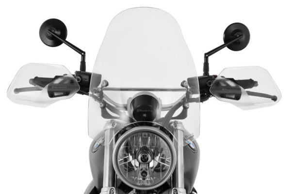 Wunderlich BMW R NineT Screens - Roadster Touring Screen (Height 420mm) - Clear - 30472-101