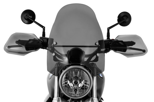 Wunderlich BMW R NineT Screens - Roadster Touring Screen (Height 420mm) - Smoked Grey - 30472-102