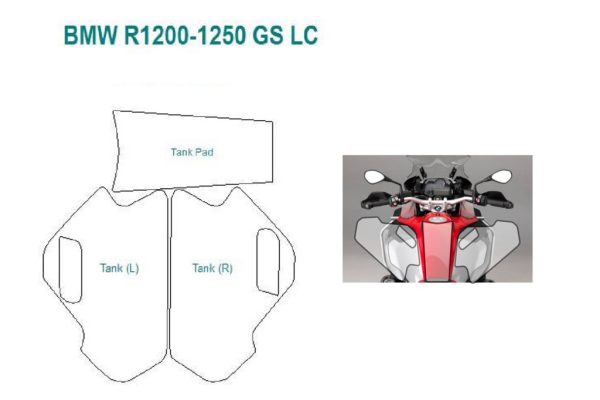 Wunderlich BMW R Series Protection - Paint Shield Set - Tank Only - 43640-100