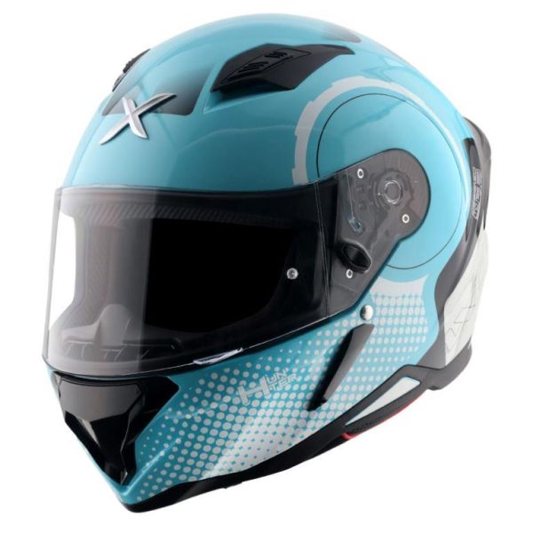 Axor Hunter Spear Helmet - Hex Blue White