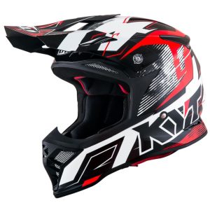 KYT Off Road - Skyhawk Digger White/Red - Off Road Helmet