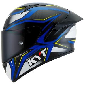 KYT Racing - NZ-Race Carbon Stride Blue White - Full Face Helmet