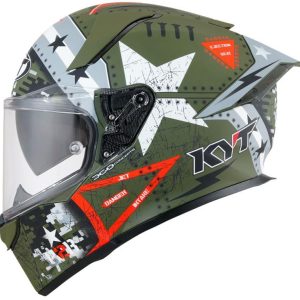 KYT Sport Touring - R2R PRO Assault Matt Green Army - Full Face Helmet