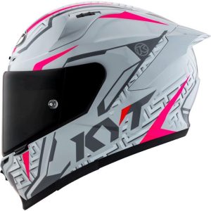 KYT Sport Touring - Striker #02 Asphalt Grey Fuxia - Full Face Helmet