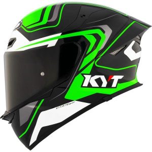 KYT Sport Touring - TT-REVO Overtech Black Green - Full Face Helmet