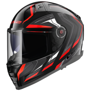 LS2 FF811 Vector II Alizer Gloss Black Red - Helmet