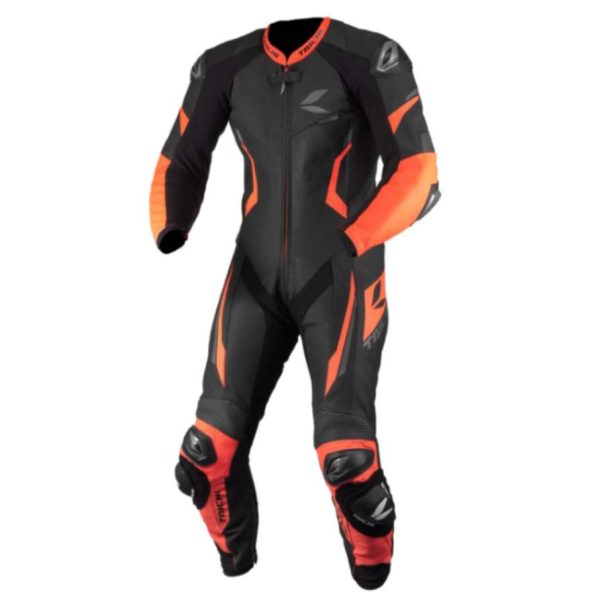 RS Taichi GP WRX R307 Racing Suit - Black/Neon Red