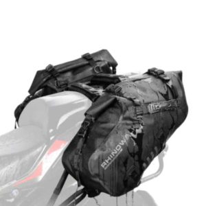 Rhinowalk 18L Rack less Pannier Saddle Soft Bags for Motorcycle Bike Outdoor Adventure Waterproof Side Motorbike Drypack (Pair-Set) (MT1418)