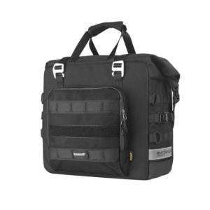 Rhinowalk 25L Motorcycle Side Bag Motorbike Seat Saddle Tail Bag for ADV Motorcycle Rear Rack Travel Luggages (Single Unit) (MTR2050) - Black