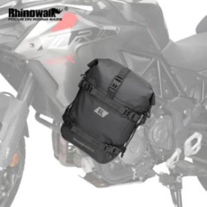 Rhinowalk Crash Bar Dry Bags Waterproof Motorcycle Bag for Crash Bar Motorbike Bumper Bag for Tail Side Seat Motorcycle Pack (Black) (MT2206)