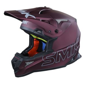 SMK Allterra Solid – Off Road Helmet – Wine Red MA 300