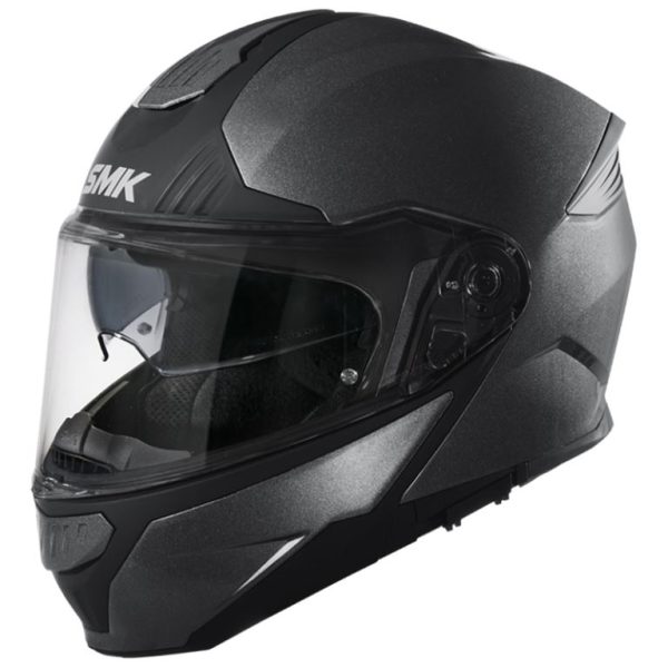 SMK Gullwing Solid – Flip-up Helmet – Black MA 200