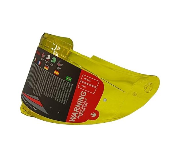 SMK Gullwing Visor - Night Vision Yellow (Pinlock 30 Ready)