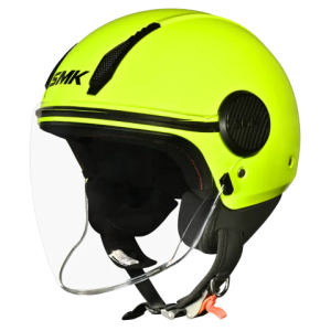 SMK Laminar Solid - Open Face Helmet - Hi Vision Hv 400