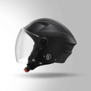 SMK Open Face Helmets - Ray Black