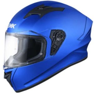 SMK Stellar Solid Full-Face Helmet - Flame Blue MA500