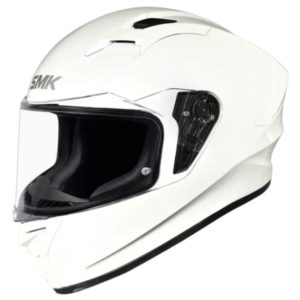 SMK Stellar Solid Full-Face Helmet - white GL100