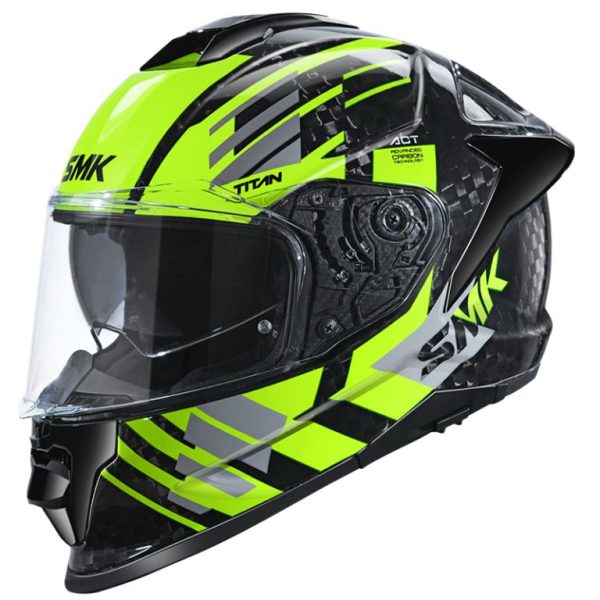 SMK Titan Carbon T-race – Full Face Helmets – GL 246