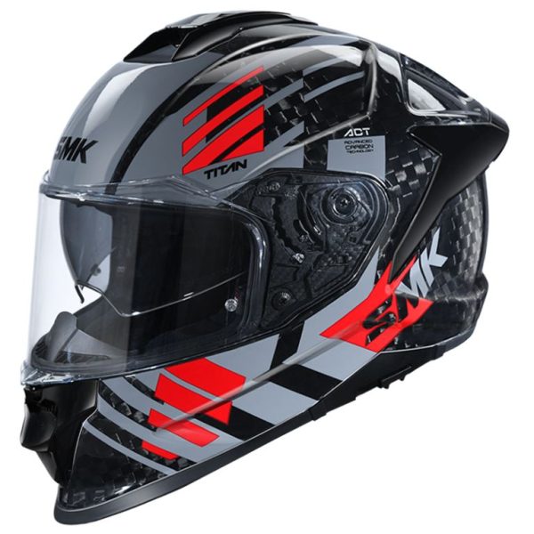 SMK Titan Carbon T-race – Full Face Helmets – GL 263