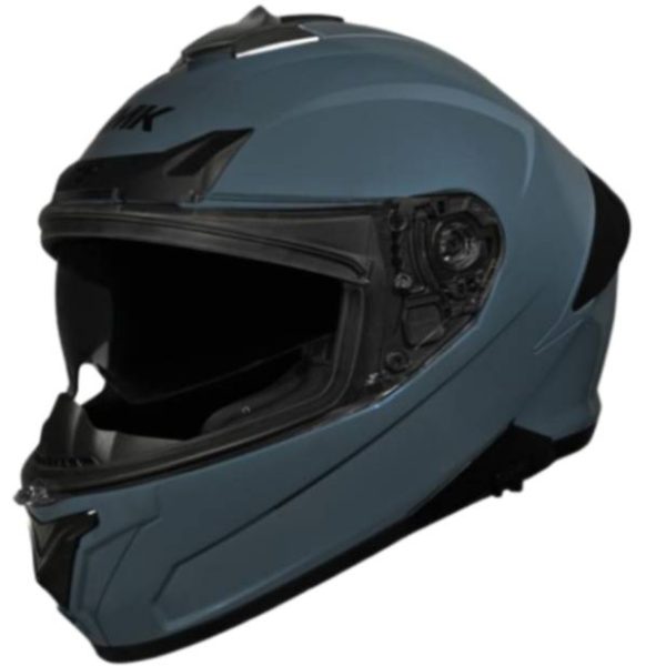 SMK Typhoon Solid Full-Face Helmet - Sharkskin Blue GL500