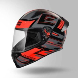 Studds Thunder D3 Decor Black & Red With Spoiler - Full Face Helmets