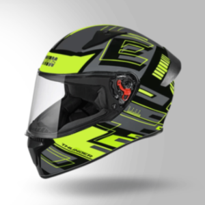 Studds Thunder D3 Decor Matt Black & Yellow With Spoiler - Full Face Helmets