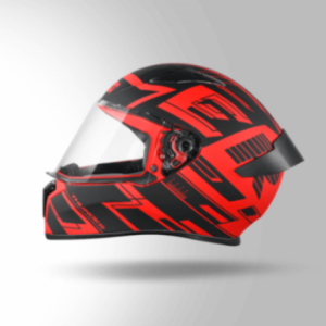 Studds Thunder D3 Decor Matt Red & Black With Spoiler - Full Face Helmets