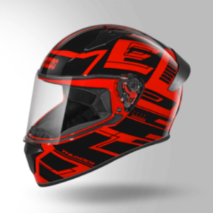 Studds Thunder D3 Decor Red & Black With Spoiler - Full Face Helmets