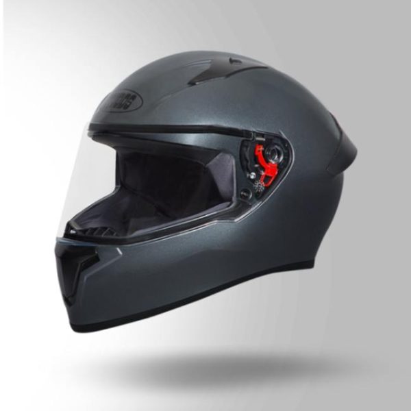 Studds Thunder Gun Grey With Spoiler - Full Face Helmets