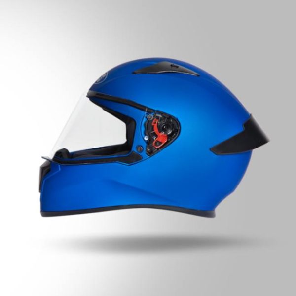 Studds Thunder Matt Blue With Spoiler - Full Face Helmets