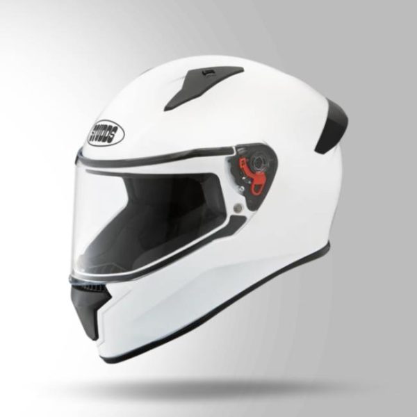 Studds Thunder White With Spoiler - Full Face Helmets