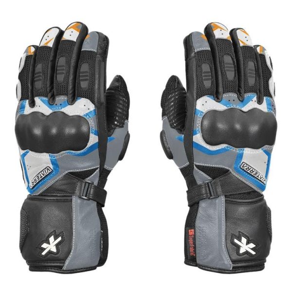 Viaterra Kruger – Motorcycle Touring Riding Gloves - Sky Blue