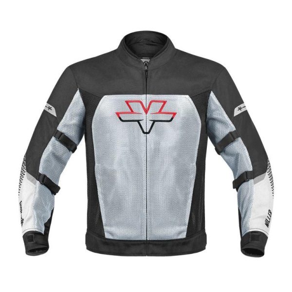 Viaterra Miller Urban Mesh Motorcycle Riding Jacket - White