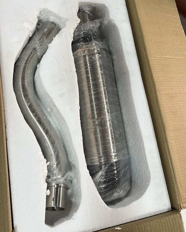 Red Rooster Performance Vertex Pro Exhaust for Royal Enfield Himalayan 450 - Polish