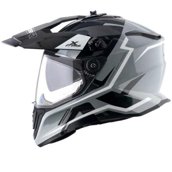 Axor X-Cross Dual Visor Flagstaff Helmet - Nardo Grey Black