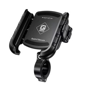 Kewig Anti-vibration Damper Motorcycle Phone Holder Suitable phone size3.5-7.0 inch cell phone Fit the bar diameter22mm-32mm (Without Charger) (M8SP-J)