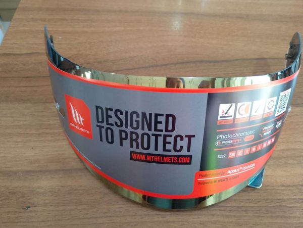 MT Helmet - V12 Pin-lock ready Visor - Iridium Orange