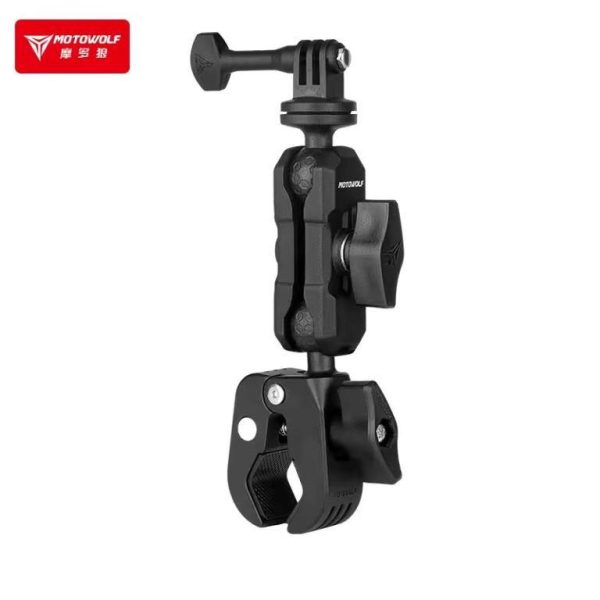 Motowolf Flexible clamp sports camera holder for Go-pro record camera bracket motorcycle cam holder (MDL 3532) (handlebar)