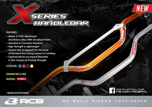 RCB Handle Bar Standard 22.2mm X Series (Low) 01HB011O - Orange