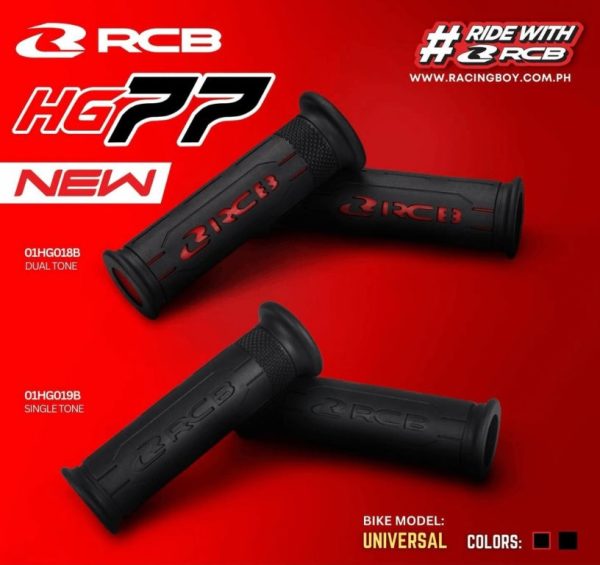 RCB Handle Grip Hg77 Black Red - 01HG018B