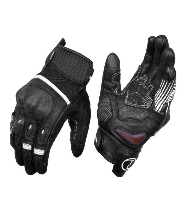 Rynox Tornado Pro 4 Gloves - Black White