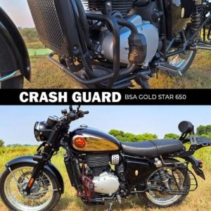 ZANA Crash Guard for BSA Goldstar 650 with Slider Puck (Mild Steel Black) - ZI-8529