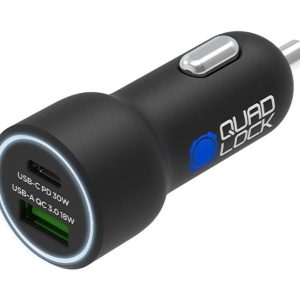 Quadlock® Quad Lock 48W Dual Car Charger - USB-C PD + USB-A QC3.0-QLA-DCC-2