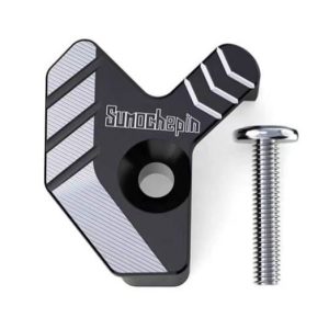 Front Wheel ABS Sensor Protector Cover Cap Alloy Cnc (Silver)