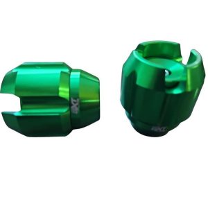 Front Wheel Axle Fork Slider Cnc Universal (Green)