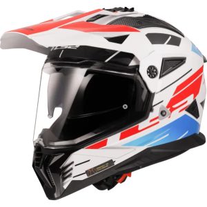 LS2 MX 436 PIONEER II NAMIB Gloss White Blue Red